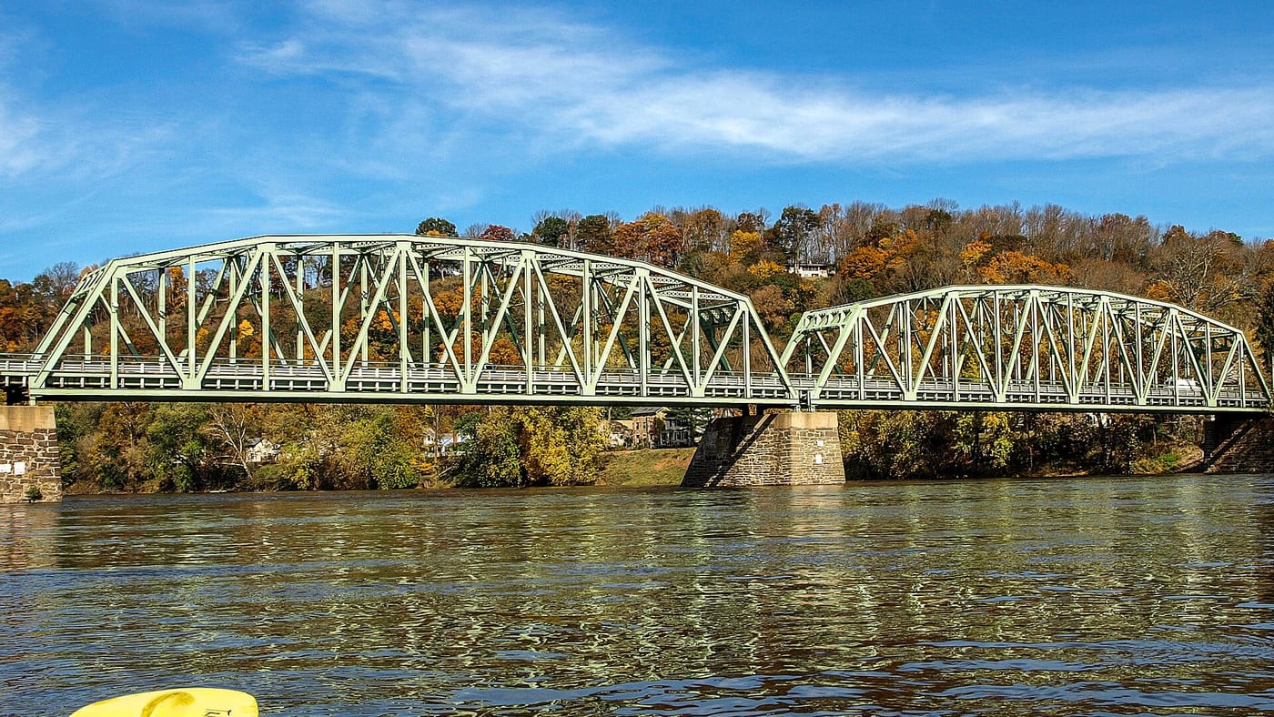 A representative view of Delaware River: Tinicum County Park to Virginia Forrest Recreation Area